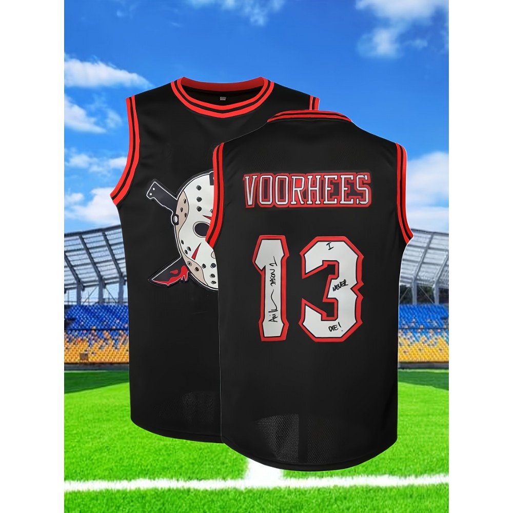 Men'S Blue Ball Shirt # 13 Basketball Sportswear Breathable Round Neck