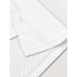 Men'S American Basketball Suit # 23 White Breathable Round Neck Basketball Suit Embroidered Polyester Knitted S-3XL