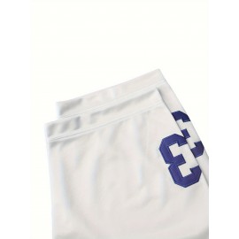 #33 Letter Embroidery Men's Breathable American Football Jersey, Men's V-neck Short Sleeve Sports Shirt For Summer, Outdoor Street