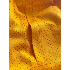 Yellow Pocket Basketball Men'S Sports Shorts # 14 Breathable Letter Embroidered Fashion Street Basketball Shorts