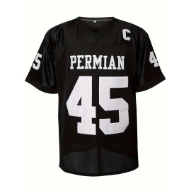 Football Jersey, #45 Stitched Name Number Men's Sports Shirt Polyester Movie Jersey S-3XL