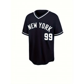 NEW YORK #99 Men's Baseball Jersey - 