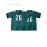 Men's # 26 Green Rugby Shirt - Polyester Fiber Sportswear with V-neck Suitable for Team Sports, Outdoor Activities, And Casual Wear