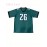 Men's # 26 Green Rugby Shirt - Polyester Fiber Sportswear with V-neck Suitable for Team Sports, Outdoor Activities, And Casual Wear