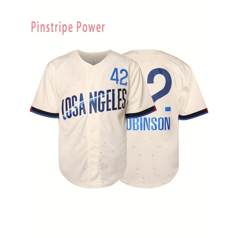 Men's # 1653.54 inch White Baseball Sweatshirt Suitable for Training Team Sports Competitions In Spring, Summer, Autumn, Wearing Size S-3XL