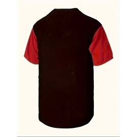 Men's Baseball Jersey Sports Training Black Breathable Comfortable Casual Puerto Rico S-3XL