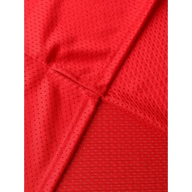 Men'S # 13 Red American Football Shirt - V-neck Breathable Polyester Fiber Suitable For Training Team Sports And Casual Clothing S-3XL