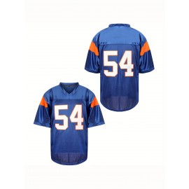 Blue Mountain State University No. 54 Thad Castle Football Jersey Blue White Athletic Training S-3XL