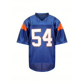 Blue Mountain State University No. 54 Thad Castle Football Jersey Blue White Athletic Training S-3XL