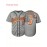 Men's # 5 Grey Embroidered V-neck Baseball Shirt - Breathable Loose Short Sleeve Shirt with Striped Accents Suitable for Casual And Sports S-3XL