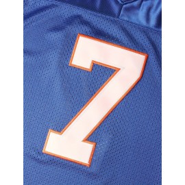 7 Men'S Rugby Jersey Blue Sports Training Competition S-3XL