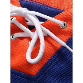 69 Men's Ice Hockey Jersey Sports Training Jersey Blue Comfortable Casual Fashion Embroidered Long Sleeve S-3XL