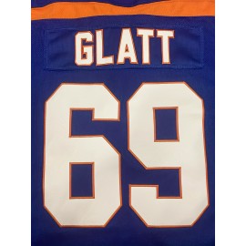 69 Men's Ice Hockey Jersey Sports Training Jersey Blue Comfortable Casual Fashion Embroidered Long Sleeve S-3XL