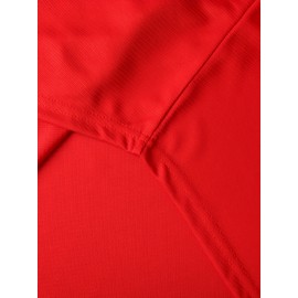 Men'S # 34 Red Baseball Shirt Retro Sports Training And Casual S-3XL Polyester Fiber V-neck Button Design Perfect For Summer Parties And Outdoor Activities