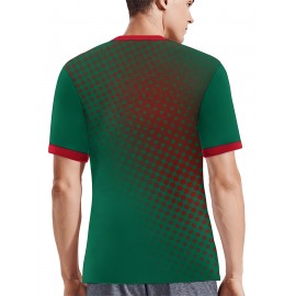 Professional Sports Fabric Men'S Creative Pattern Print North America Home Soccer Jersey T-shirt