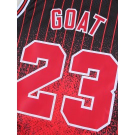 This Jersey Was A Gift For Son'S Birthday Men'S #23 Basketball Jersey, Vintage Embroidery, Breathable Sleeveless Top