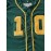 All Stitched 10 Dark Green Baseball Jersey Embroidery V Neck Short Sleeve Baseball Shirt, Breathable Button-Up Sports Uniform for Training Competition Party