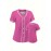 Women's Solid Color Pink Classic Design Baseball Jersey, Moisture Wicking, Breathable And Lightweight, UV Protection, Fade Resistant, Retro Baseball Shirt, Slightly Stretch Breathable Embroidery Button Sports Uniform For Training Party