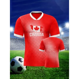 Professional Sports Fabric Men'S Creative Pattern Print North America Home Soccer Jersey T-shirt